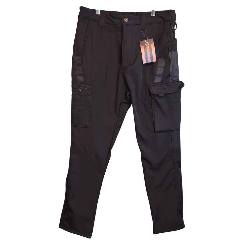 NWT Outdoor Tactical Dress Mens Rugged Utility Gorpcore Cargo Pants Black‎ Large